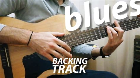 a major blues backing track